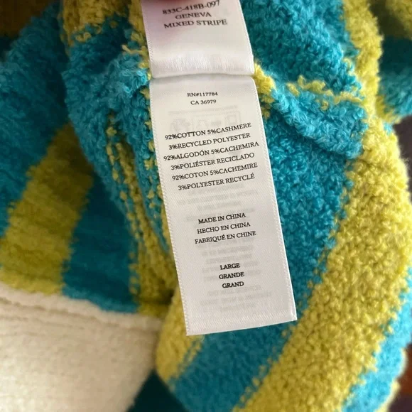 Rails Geneva Striped Cardigan, Size L, NWT - Picture 10 of 11